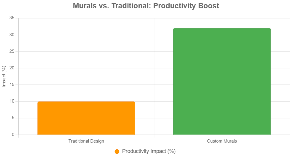 Custom Wall Murals vs. Traditional Office Design